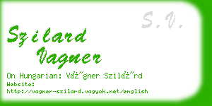 szilard vagner business card